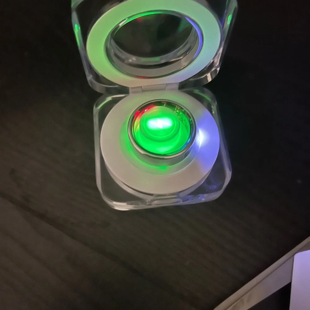 Smart Wearable Ring with LED Display - Silver